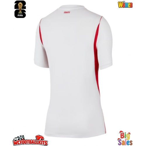 Turkey Replica Away Stadium Shirt for Women World Cup 2026 Short Sleeve